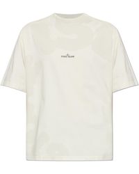 Stone Island - T-Shirt With Printed Logo - Lyst