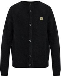 American Vintage - Cardigan With Logo Patch - Lyst