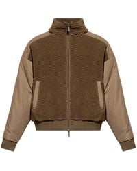 DSquared² - Fleece Jacket With A Stand-Up Collar - Lyst