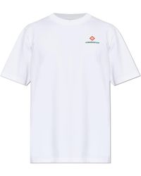 CASABLANCA - T-Shirt With Printed Logo - Lyst