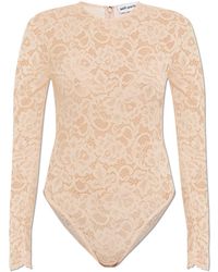 Self-Portrait - Lace Bodysuit - Lyst