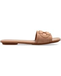 Hogan - Leather Slides 'H685' - Lyst