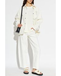 Ami Paris - Denim Shirt With Logo Patch - Lyst