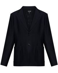 Giorgio Armani - Blazer With Pockets - Lyst