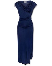 Vivienne Westwood 'utah' Asymmetrical Dress - Blue