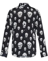 McQueen - Shirt With A Distinctive Skull Motif - Lyst