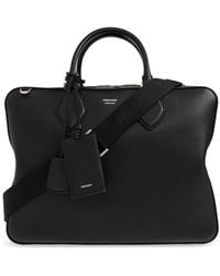 Ferragamo - Leather Document Bag - Lyst