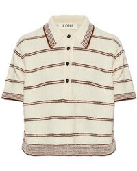 Rohe - Striped Polo - Lyst