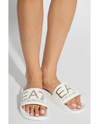 EA7 - Rubber Flip-Flops - Lyst