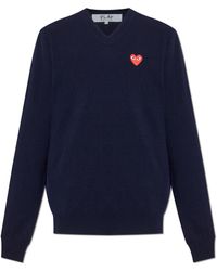 COMME DES GARÇONS PLAY - V-Neck Sweater - Lyst