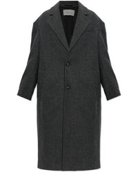 Ami Paris - Wool Coat With Single Vent - Lyst
