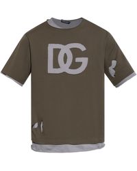 Dolce & Gabbana - Double-Layer T-Shirt - Lyst