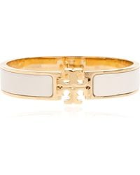Tory Burch - Brass Bracelet With Logo - Lyst
