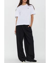 Lacoste - T-Shirt With Logo Patch - Lyst