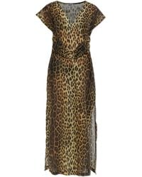 Moschino - Beach Dress With Animal Print - Lyst