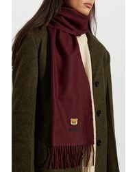 Moschino - Wool Scarf With Fringes - Lyst