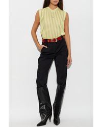 Versace - Wool Pleat-Front Trousers - Lyst