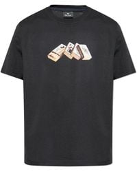 Paul Smith - T-Shirt With Colorful Print - Lyst