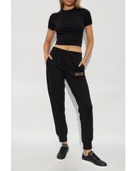 Versace Jeans Couture - T-Shirt With Embroidered Logo - Lyst