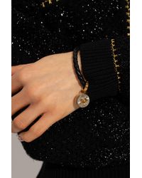 Versace - Leather Bracelet - Lyst