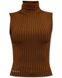 Marni - Sleeveless Turtleneck Sweater, - Lyst