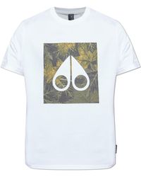 Moose Knuckles - T-Shirt With Printed Logo - Lyst