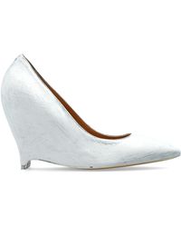 Maison Margiela - Leather Wedge Shoes - Lyst