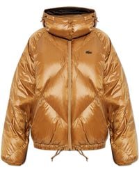 Lacoste - Down Jacket With Detachable Hood - Lyst