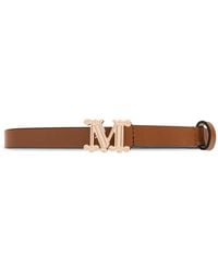 Max Mara - Leather Belt "Aziata" - Lyst