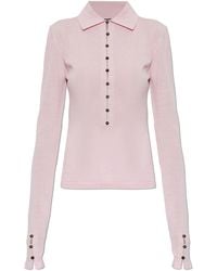 Jacquemus - Wool Polo 'Merino' With Long Sleeves - Lyst