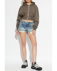 Rick Owens - Denim Shorts With A 'Vintage' Effect - Lyst