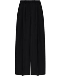 Balenciaga - Wool Wide-Leg Trousers - Lyst