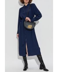 Paul Smith - Silk Dress With A Waist Belt - Lyst