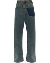 MM6 by Maison Margiela - Asymmetrical Cut Jeans - Lyst
