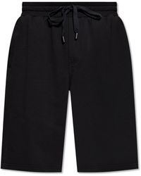 Dolce & Gabbana - Cotton Shorts With Embossed Logo - Lyst