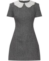 Self-Portrait - Dress With Herringbone Pattern - Lyst