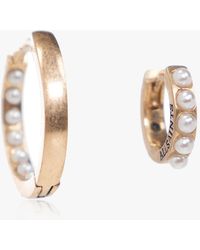 AllSaints - Round Hoop Earring Set - Lyst