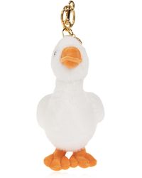 Moschino - Keychain With A Goose-Shaped Pendant - Lyst