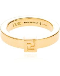 Fendi - Ring With Logo - Lyst