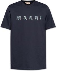 Marni - T-shirt With Logo, - Lyst
