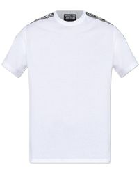 Versace Jeans Couture - T-Shirt With Printed Logo - Lyst