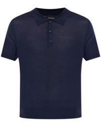 DSquared² - Wool Polo With Embroidered Logo - Lyst