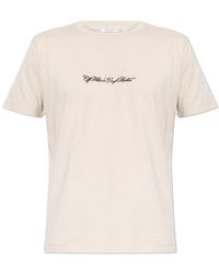 Off-White c/o Virgil Abloh - T-Shirt With Embroidered Logo - Lyst