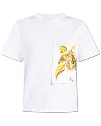 Ferragamo - T-shirt With Logo, - Lyst