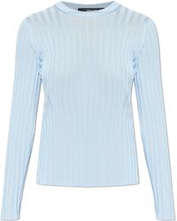 Versace - Ribbed Long Sleeve Top - Lyst
