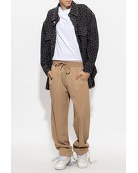 Save 10% Mens Trousers Slacks and Chinos Lanvin Trousers Natural Slacks and Chinos for Men Lanvin Virgin Wool Pants in Brown 