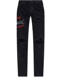 Amiri - 'Slim' Jeans With Logo - Lyst
