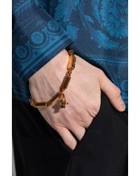 Versace - Bracelet With Engraved Logo - Lyst