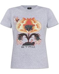 Etro - T-Shirt With A Pattern - Lyst
