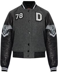 DIESEL - Short 'L-Real' Bomber Jacket - Lyst